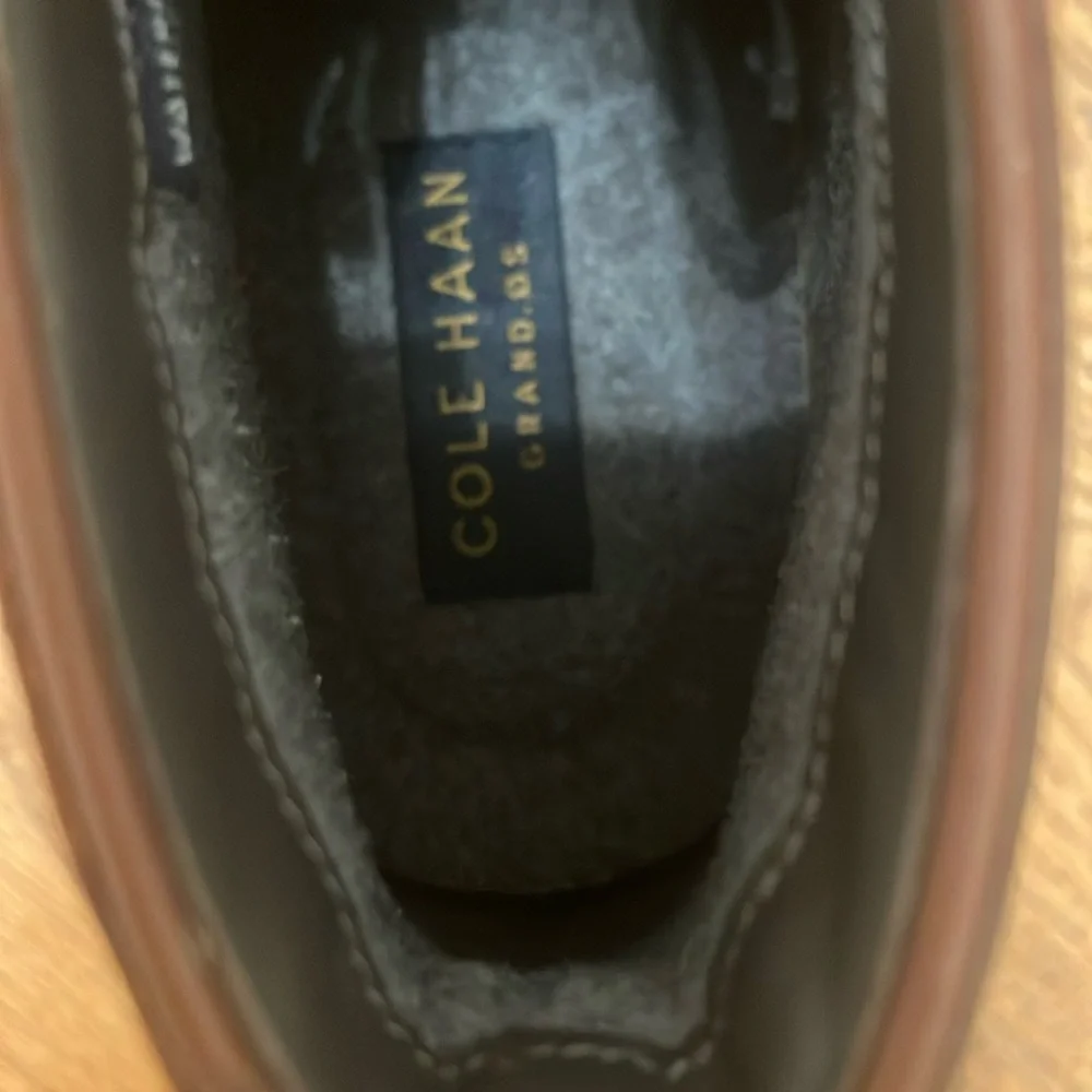 Cole Haan Briana Grand Lace-Up Leather Hiker Boots Ch Woodbury size 10. - Picture 5 of 8